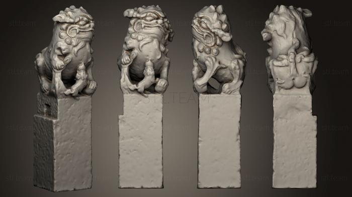 Статуэтки львы тигры сфинксы Статуя льва 009